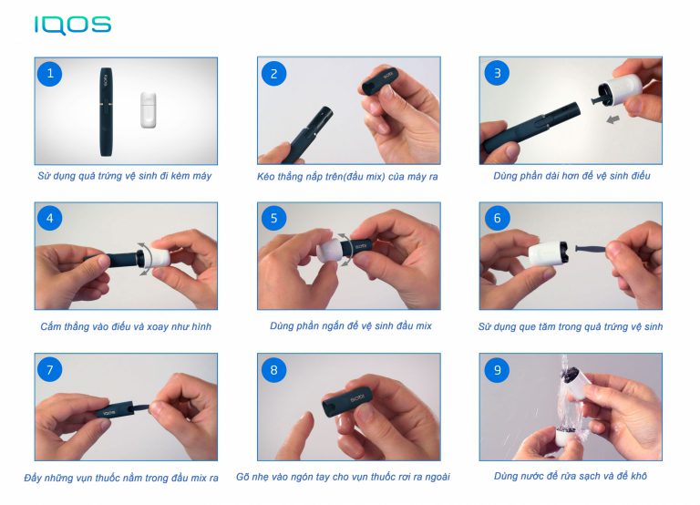 Vệ sinh IQOS bằng dụng cụ tại nhà hiệu quả