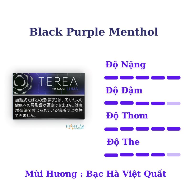 TEREA Black Purple Menthol (Vị nho bạc hà đậm) - Ảnh 2