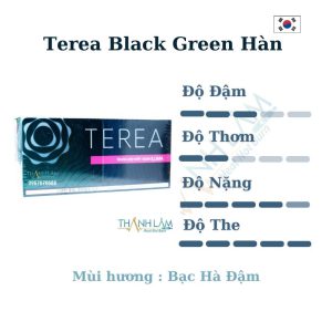 Alternative view of TEREA Black Green Hàn (Vị bạc hà đậm)