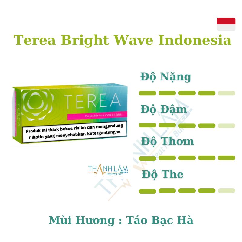 TEREA Bright Wave Indonesia (Vị táo bạc hà) - Ảnh 2