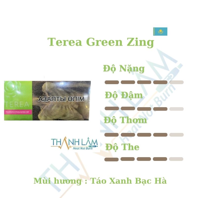 Terea Green Zing Kazakhstan Táo Bạc Hà - Ảnh 2