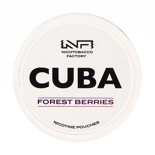 Snus CUBA White 10.4mg Forest Berries (hương vị Quả mọng rừng)