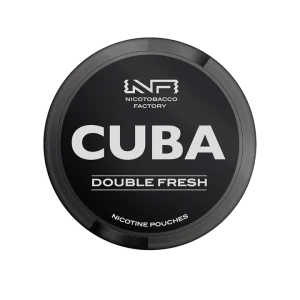Snus CUBA Black Double Fresh 43mg (Hương Bạc hà tươi mát gấp đôi)