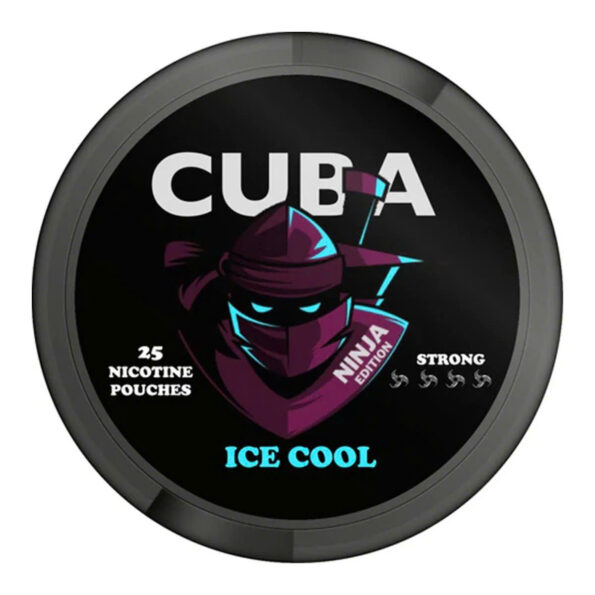 Hộp 25 túi Snus CUBA NINJA Ice Cool 15.6mg (Bạc hà lạnh) - Ảnh 2